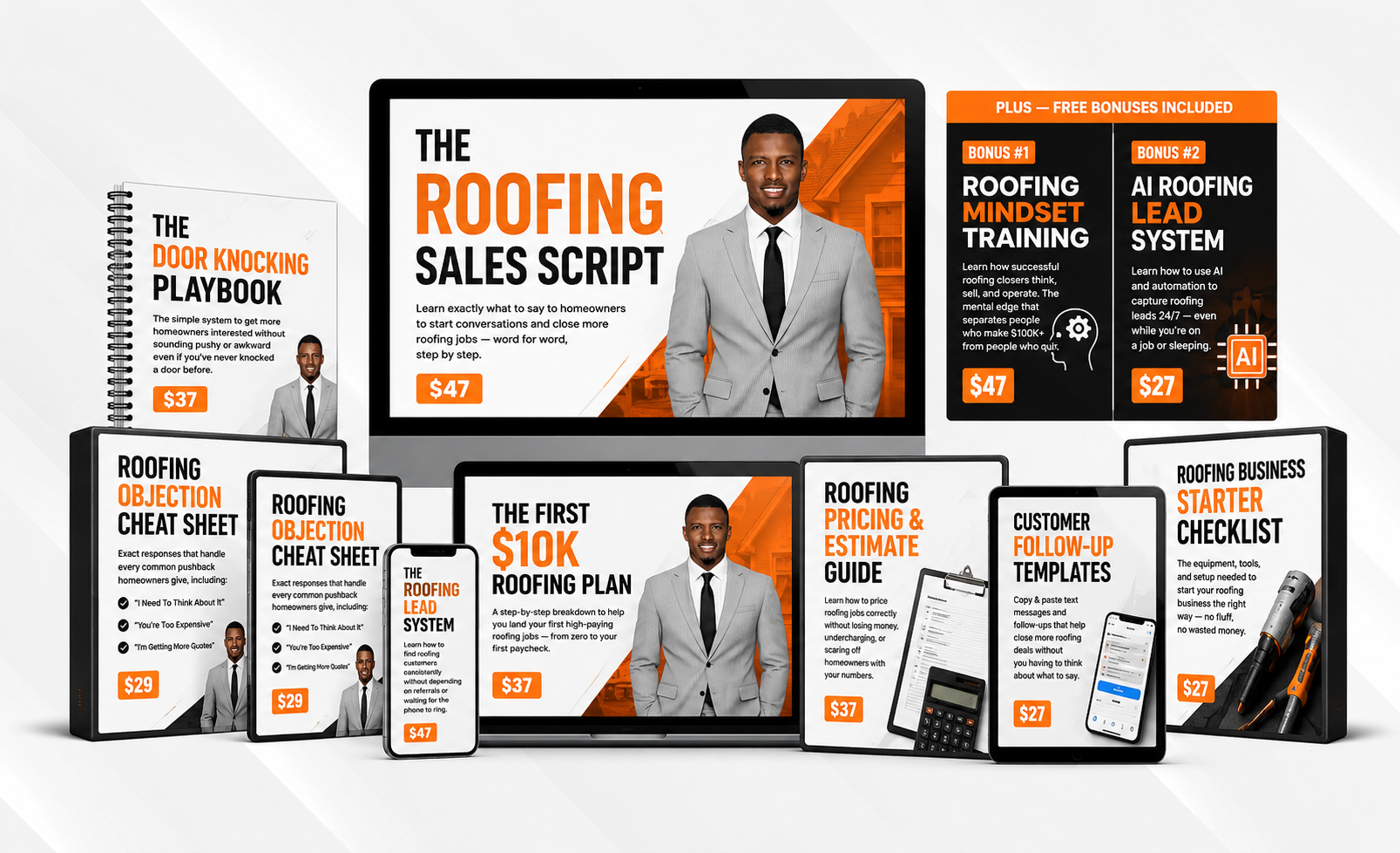The Roofing Business Blueprint kit product mockup